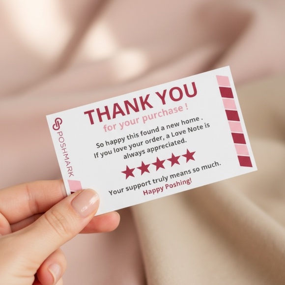 Poshmark Thank You Cards - 50 - Perfect for small business- Thank You Card - Picture 4 of 7